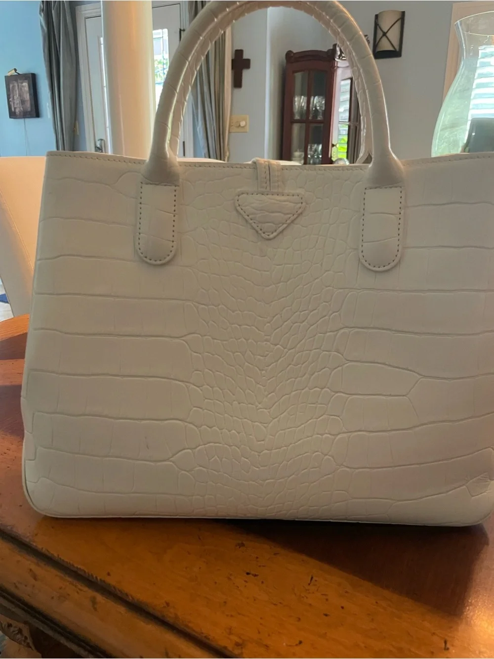 Longchamp structured satchel